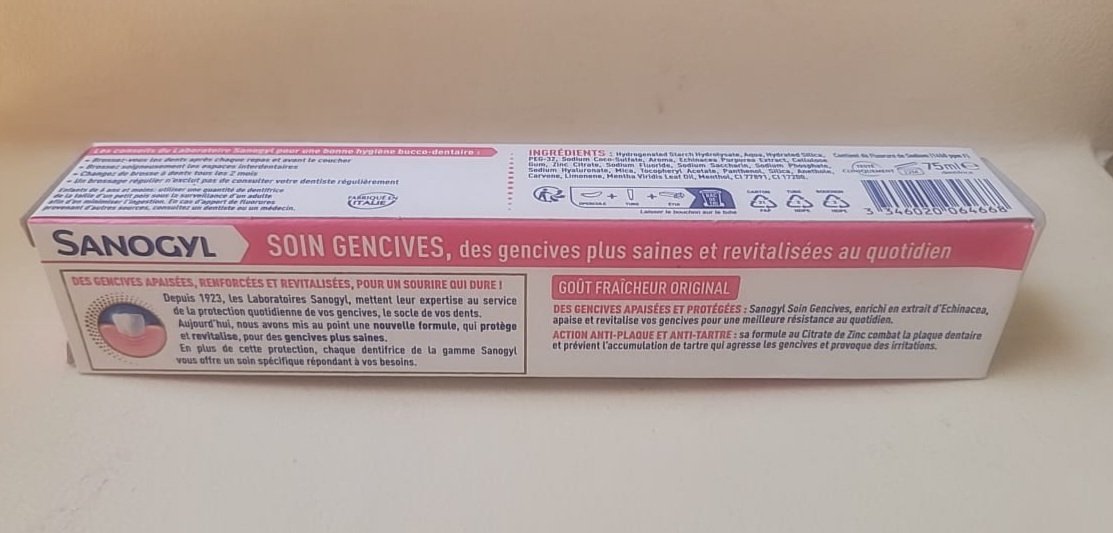 SANOGYL Soin Gencives – Dantifris pou Swen ak Pwoteksyon Jansiv (75 mL) - Image 2