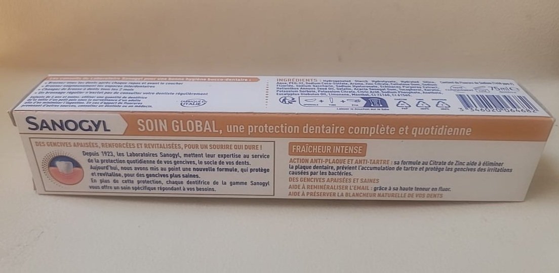 SANOGYL Soin Global – Dantifris pou Swen Konplè Bouch (75 mL) - Image 2